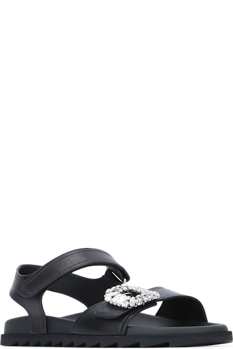 Roger Vivier Slidy Viv Strass Sandal 25