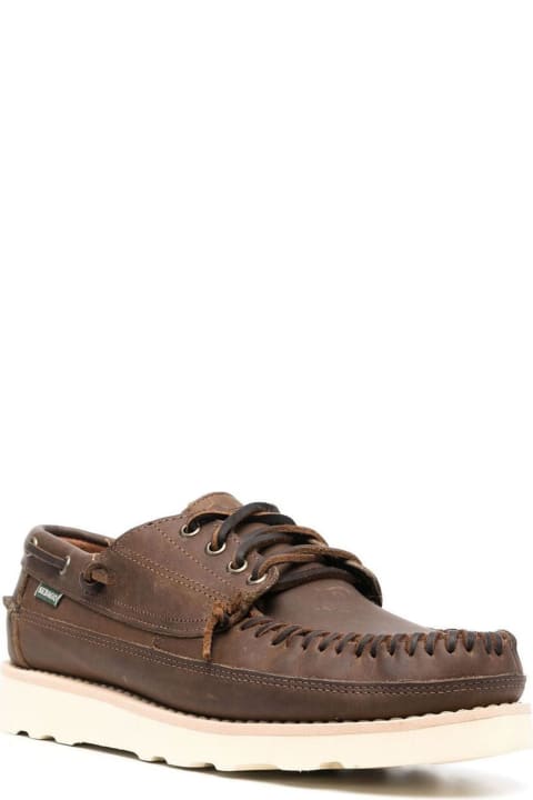 Auburn Brown Calf Leather Boat Shoes