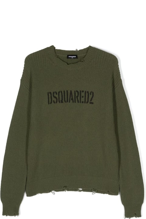Sweaters & Sweatshirts for Boys Dsquared2 Dsquared2 Sweaters Green