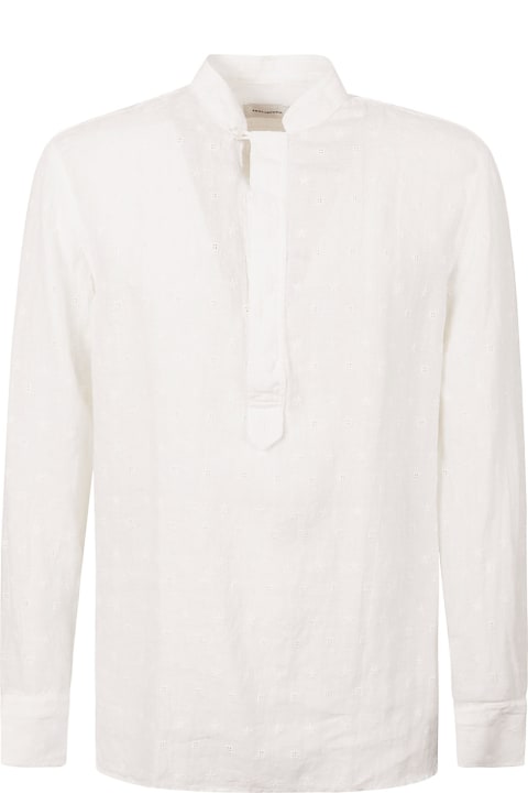 Tagliatore for Men Tagliatore Embroidered Detail Long-sleeved Shirt