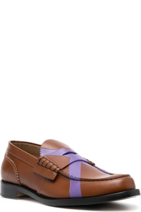 Caramel Brown Calf Leather Loafers