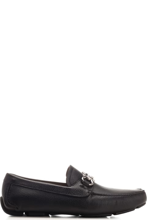 Ferragamo Shoes for Men Ferragamo Black 'gancini' Loafer