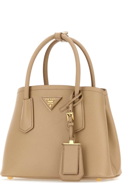 Bags for Women Prada Sand Leather Handbag