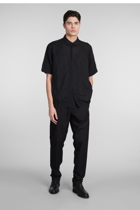 Transit Shirts for Men Transit Shirt In Black Linen