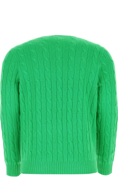 Sweaters for Men Polo Ralph Lauren Grass Green Cashmere Sweater