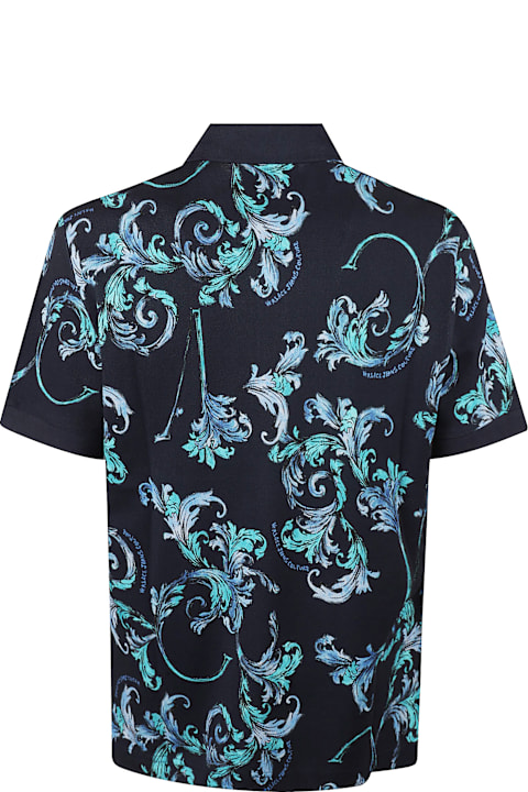 Versace Jeans Couture Shirts Sale for Men Versace Jeans Couture Printed Polo Shirt