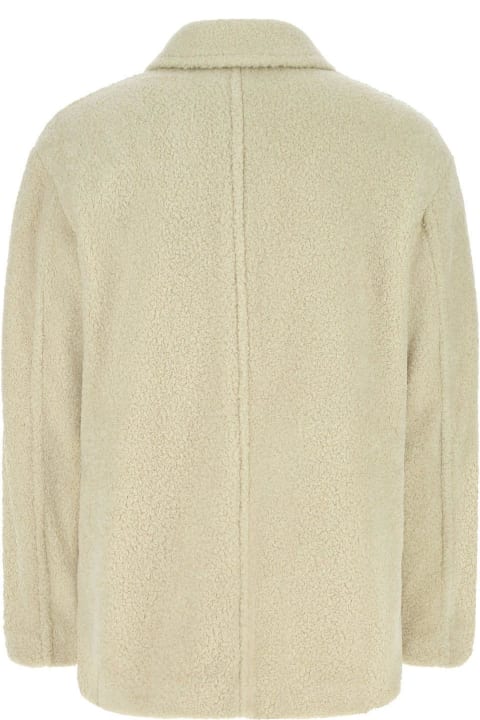 Dries Van Noten Coats & Jackets for Men Dries Van Noten Sand Acrylic Blend Coat