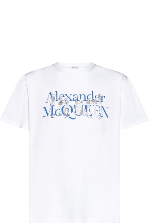 أدوات منزلية Alexander McQueen Skeletons Logo T-shirt