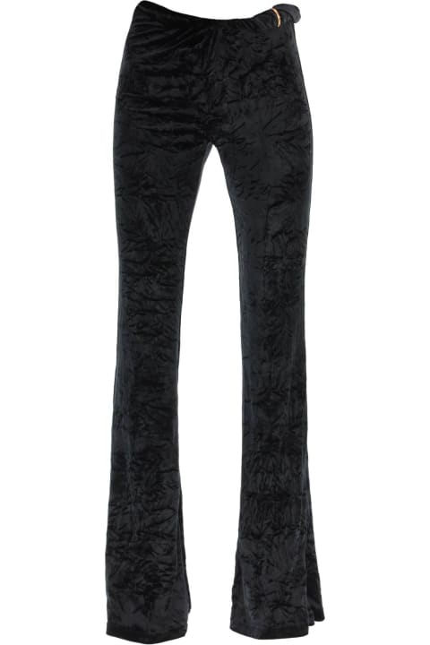 Versace Clothing for Women Versace Froiss Elvet Flared Pants