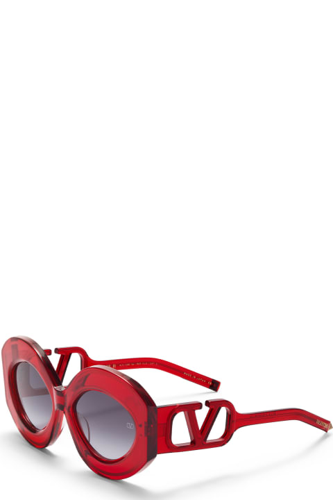 ウィメンズ アイウェア Valentino Eyewear V-soul Ii - Crystal Red / Gold Sunglasses