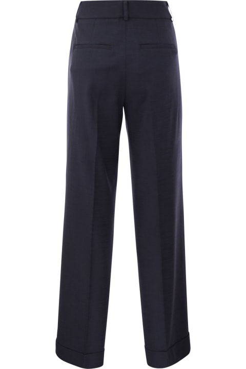 Fashion for Women Peserico Stretch Viscose-blend Canvas Trousers