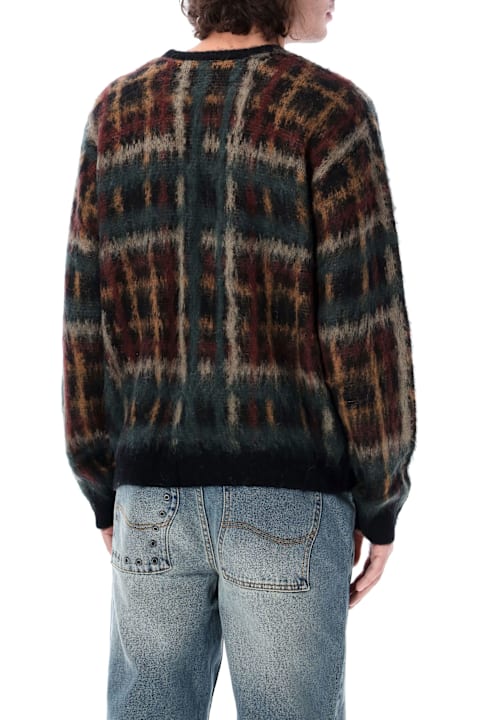 Dime for Men Dime Plaid Mohair Knit Sweater