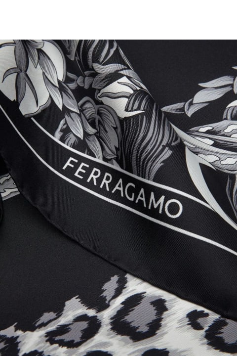 Scarves & Wraps for Women Ferragamo Animalier Print Silk Foulard