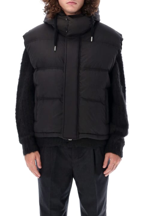 Ami Alexandre Mattiussi Coats & Jackets for Men Ami Alexandre Mattiussi Hooded Down Vest