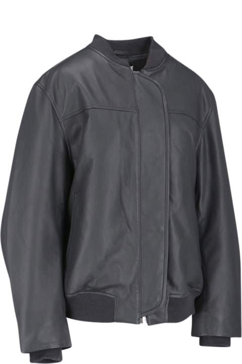Coats & Jackets for Women REMAIN Birger Christensen Leather Bomber Jacket