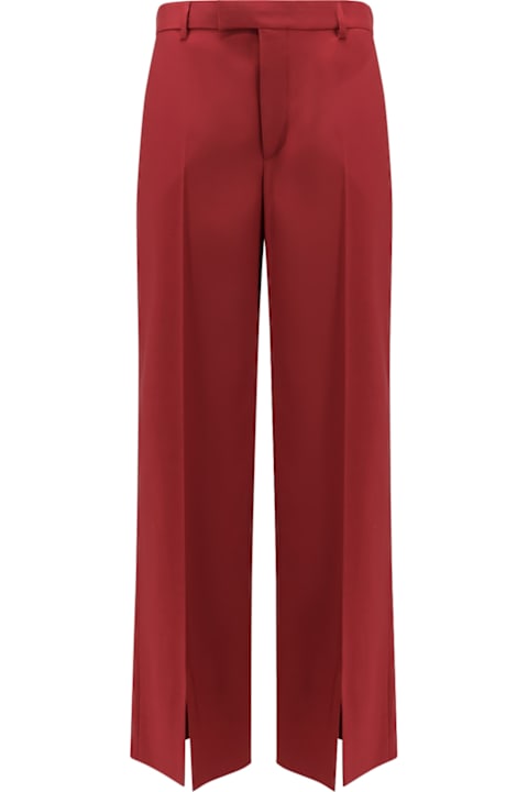 Gucci for Women Gucci Wool Oversize Low-rise Trouser With Slit On The Front
