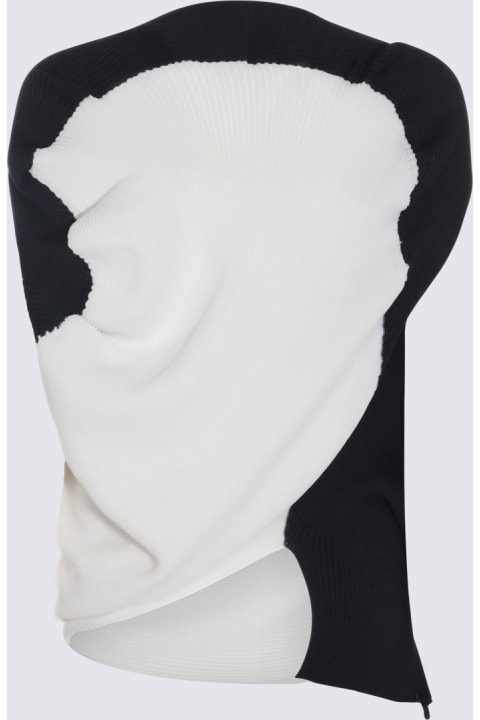 Issey Miyake Topwear for Women Issey Miyake Black And White Top