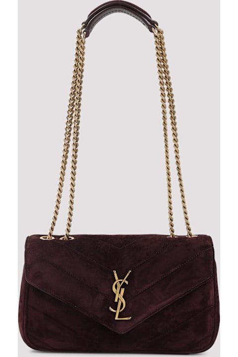Saint Laurent Lou Lou Suede Shoulder Bag
