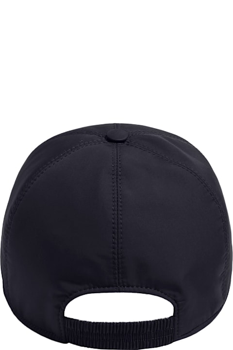 Zegna Hats for Men Zegna Blue Technical Fabric Baseball Cap