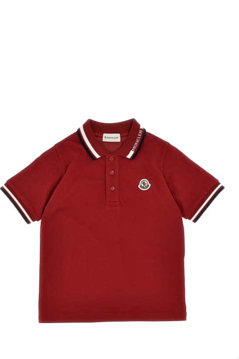 Topwear for Boys Moncler Logo Patch Polo Shirt