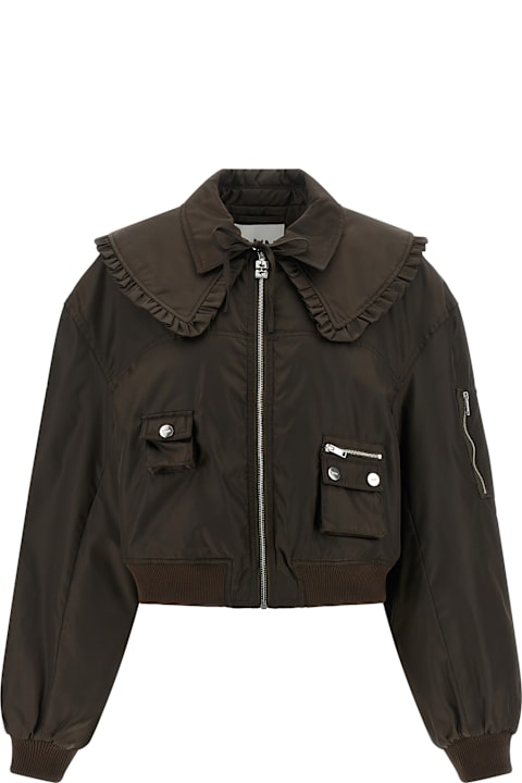 Ganni for Men Ganni 'duchesse Nylon' Bomber Jacket