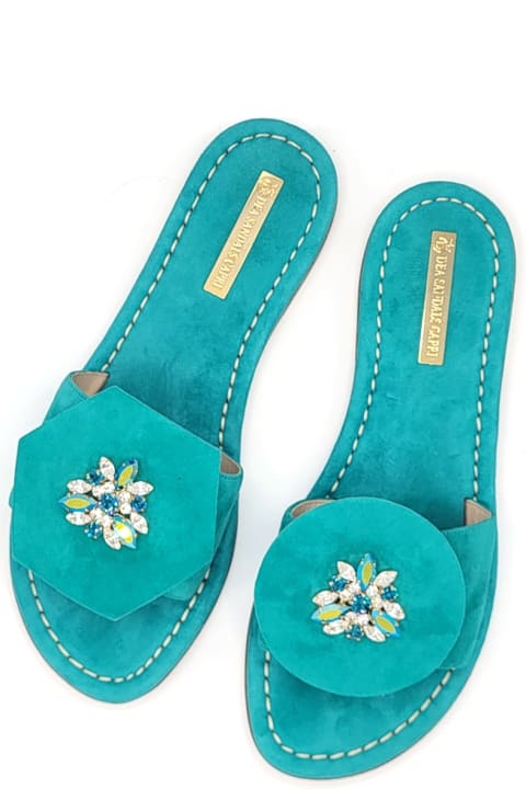 Dea Sandals Sandals for Women Dea Sandals Olimpia Emerald Jewel Sandals