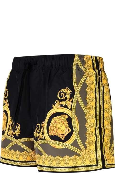 Underwear for Men Versace 'medusa' Black Polyester Swimsuit