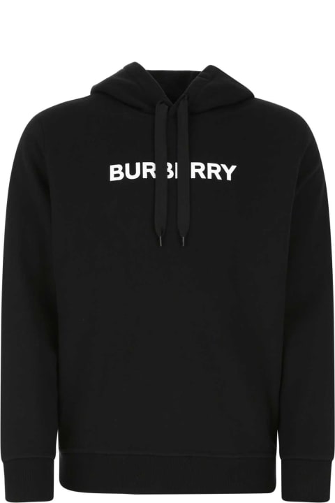Fashion for Men Burberry Black Cotton Sweatshirt