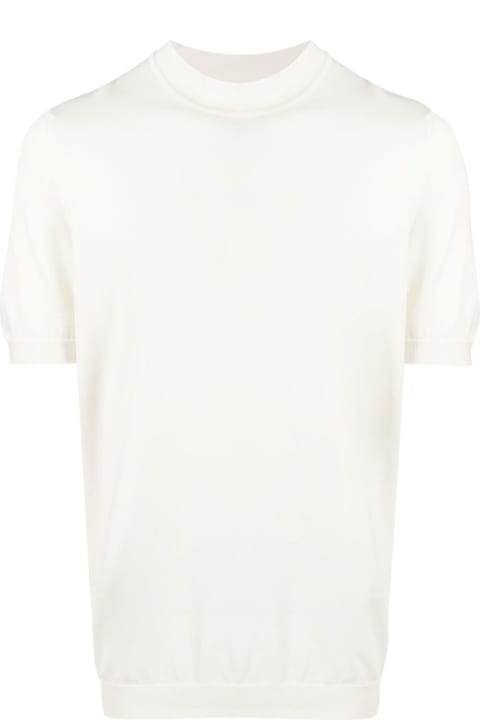 Drumohr Clothing for Men Drumohr White Cotton T-shirt