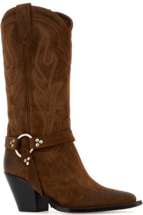 Homeware Sonora Brown Suede Santa Fe Belt Boots