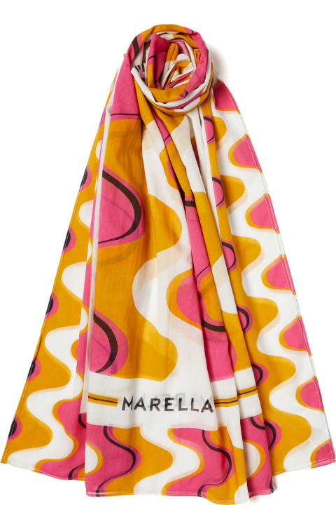 Marella Scarves & Wraps for Women Marella Pink Orange Scarf