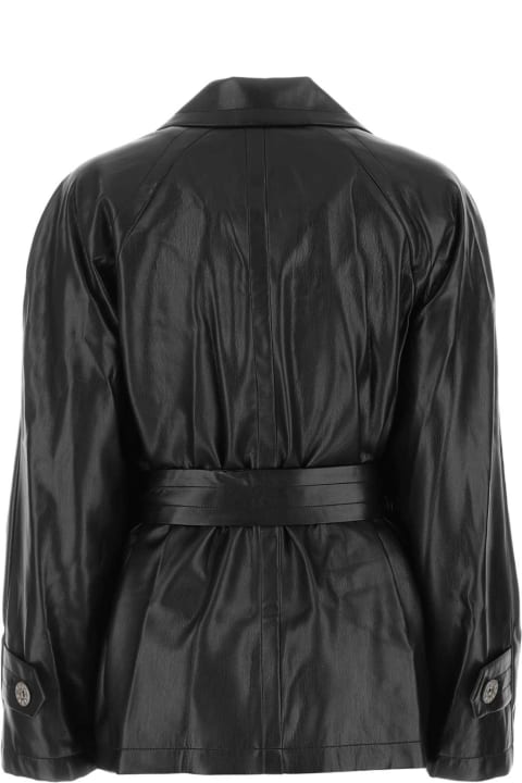 Low Classic Coats & Jackets for Women Low Classic Black Synthetic Leather Shirt