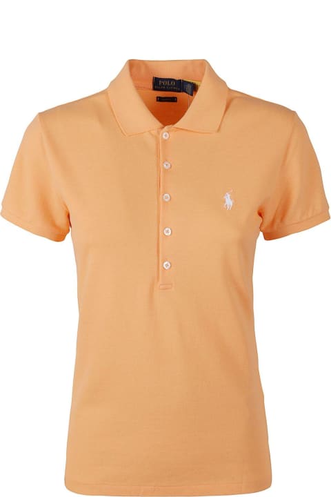 ウィメンズ Ralph Laurenのトップス Ralph Lauren Logo-embroidered Short-sleeved Polo Shirt