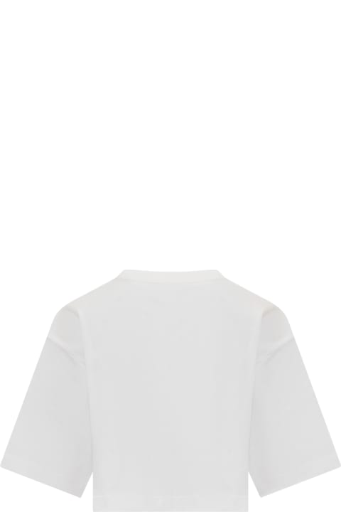 Dolce & Gabbana Womenのセール Dolce & Gabbana Cropped Logo T-shirt