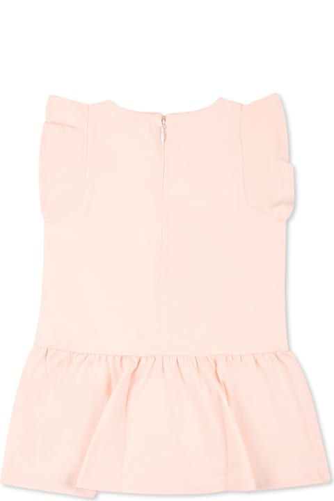 Sale for Baby Girls Chloé Pink Dress For Baby Girl With Logo