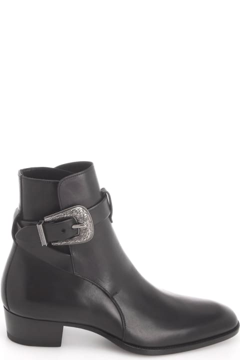 Saint Laurent Sale for Men Saint Laurent Leather Ankle Boots