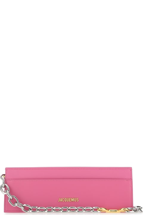 Clutches for Women Jacquemus Pink Leather Le Ciuciu Handbag