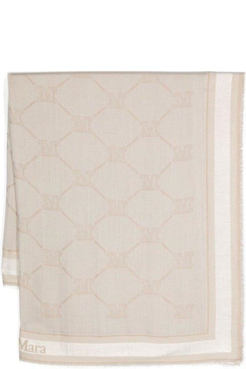 Scarves & Wraps for Women Max Mara Monogram Jacquard Intarsia Scarf