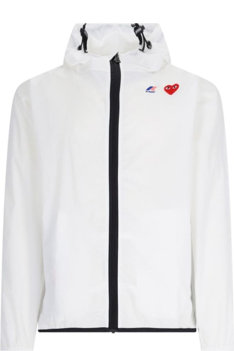 Comme des Garçons Play Coats & Jackets for Men Comme des Garçons Play X K-way Waterproof Jacket 'claude'