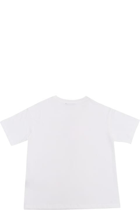 Balmain for Kids Balmain White T-shirt With Logo