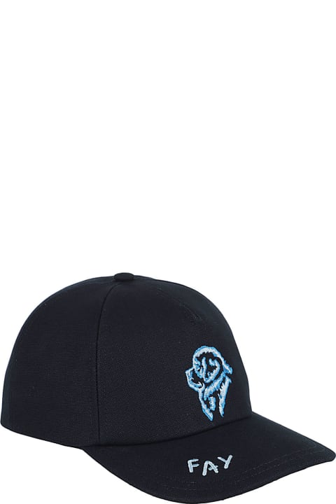 Fay Hats for Men Fay X Pietro Terzini Logo Baseball Cap