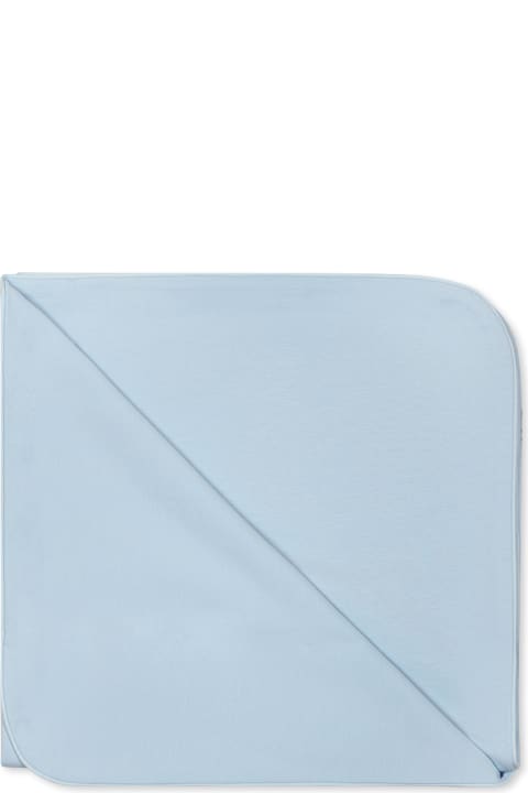 Accessories & Gifts for Baby Boys Moschino Light Blue Blancket For Baby Boy With Teddy Bear