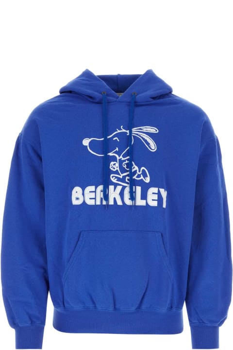 Wild Donkey Fleeces & Tracksuits for Men Wild Donkey Electric Blue Cotton Blend Sweatshirt