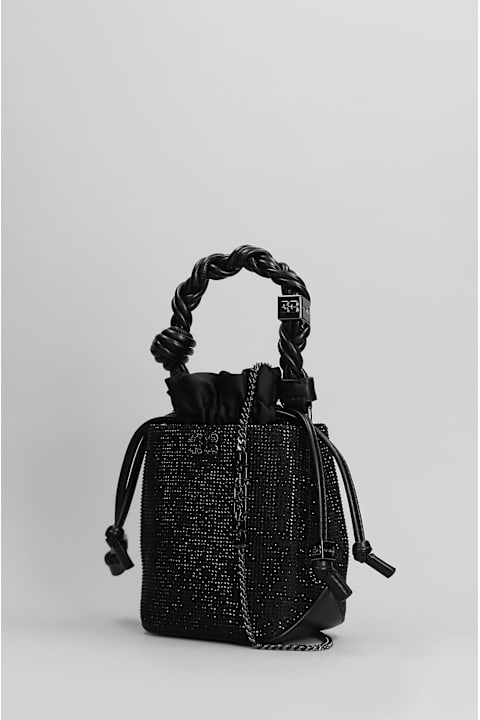Ganni Bags for Women Ganni Bou Mini Shoulder Bag In Black Polyester