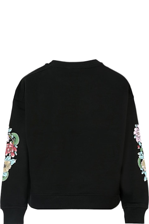 Homeware Richmond Black Sweatshirt For Girl With Logo