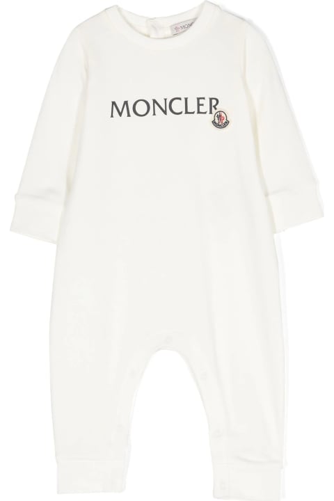 Moncler Bodysuits & Sets for Baby Girls Moncler Moncler New Maya Dresses White