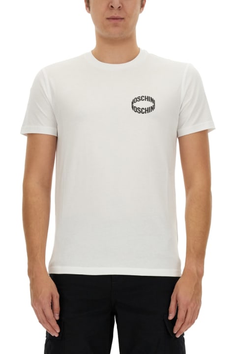 Moschino Men Moschino Logo Print T-shirt