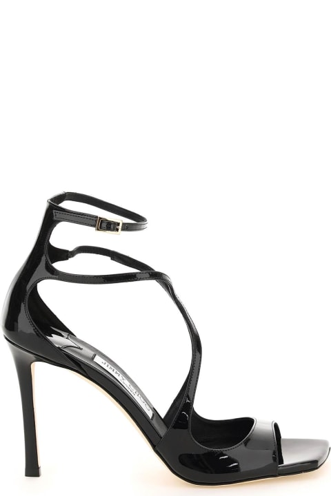 Jimmy Choo Shoes for Women Jimmy Choo Patent Leather Azia 95 Sandals
