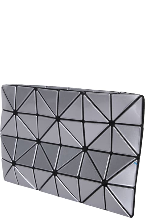 Issey Miyake Clutches for Women Issey Miyake Lucent Silver Pouch Bag
