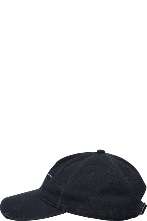 MSGM Hats for Women MSGM Black Cotton Hat